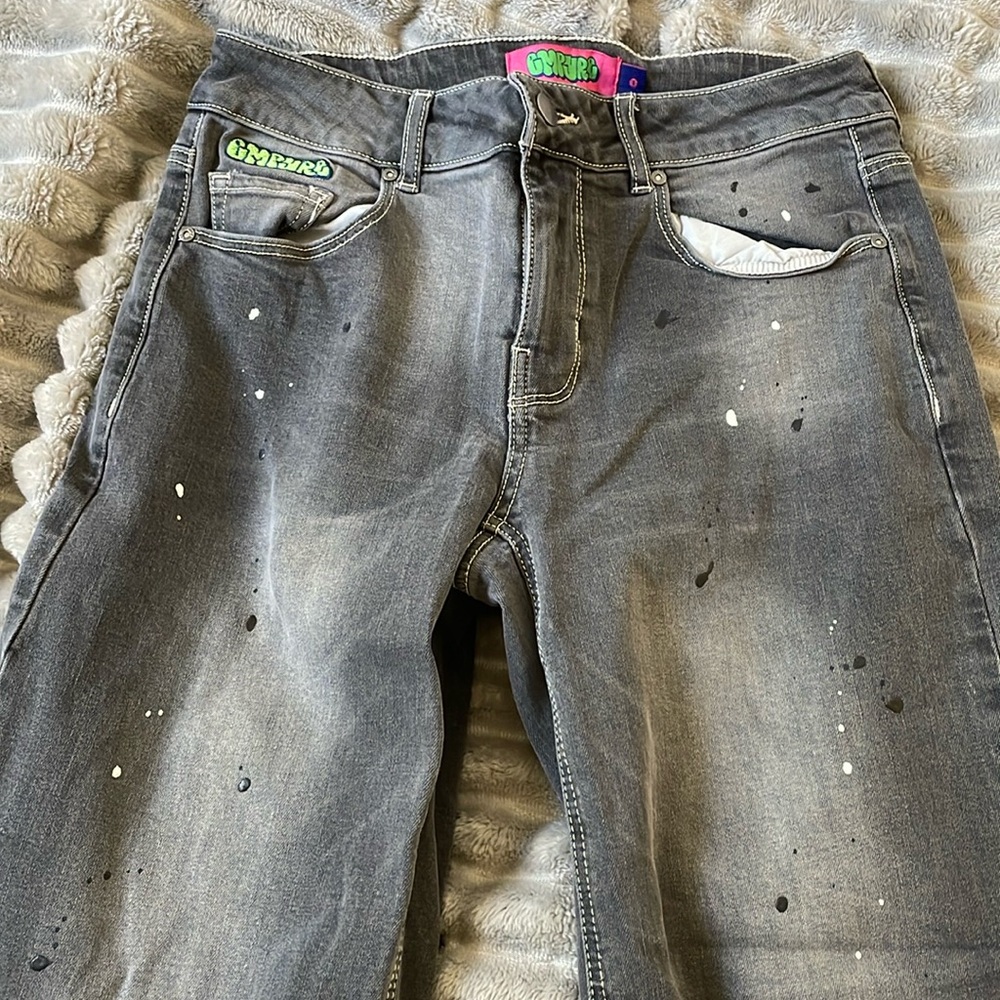 Empyre paint splatter print pants